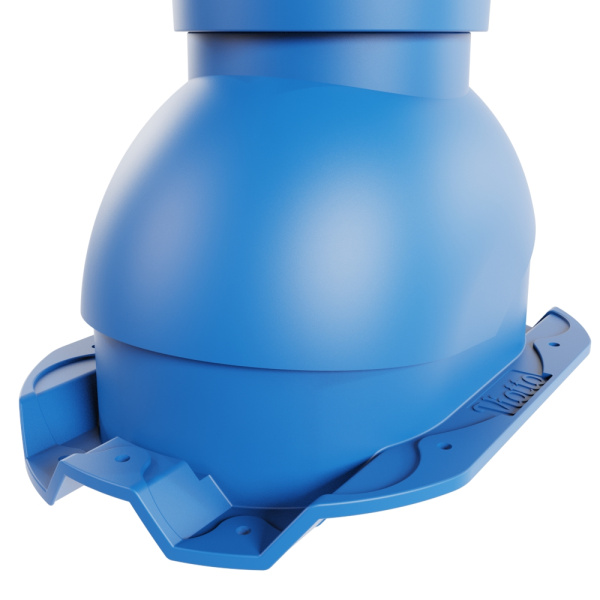 Выход вентиляции канализации Viotto, для профнастила С21, сигнально-синий (RAL 5005)