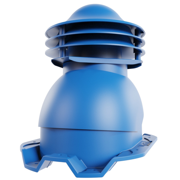 Универсальный выход вентиляции Viotto, для профнастила С21, сигнально-синий (RAL 5005)
