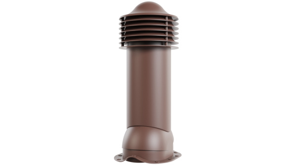 Труба вентиляционная Viotto, для металлочерепицы, d-150мм, утепленная, коричневый шоколад (RAL 8017)